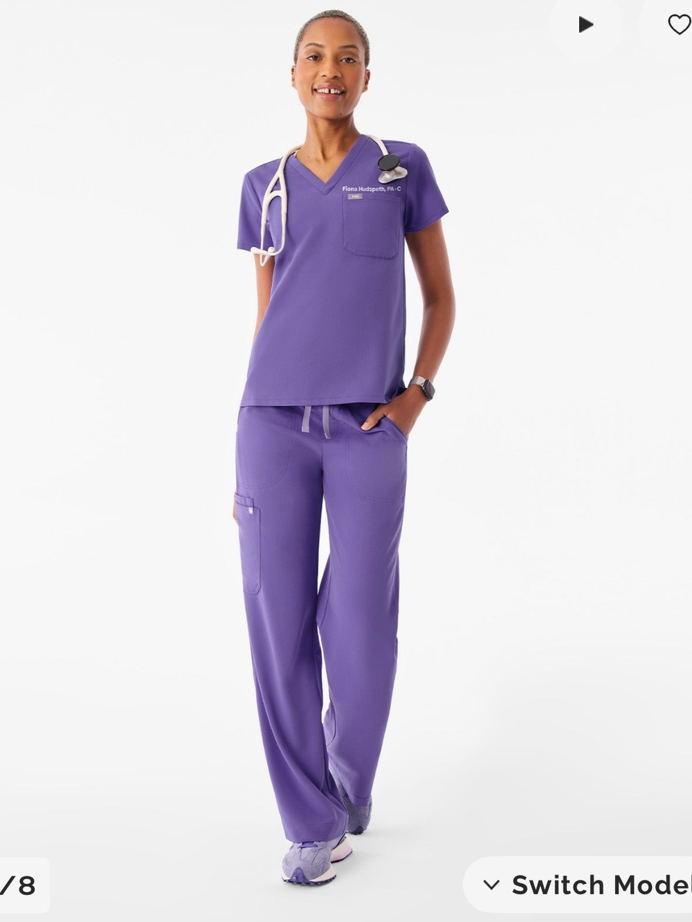 Figs Catarina Scrub Top